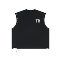 Distressed Grommet Eyelet Tank Top