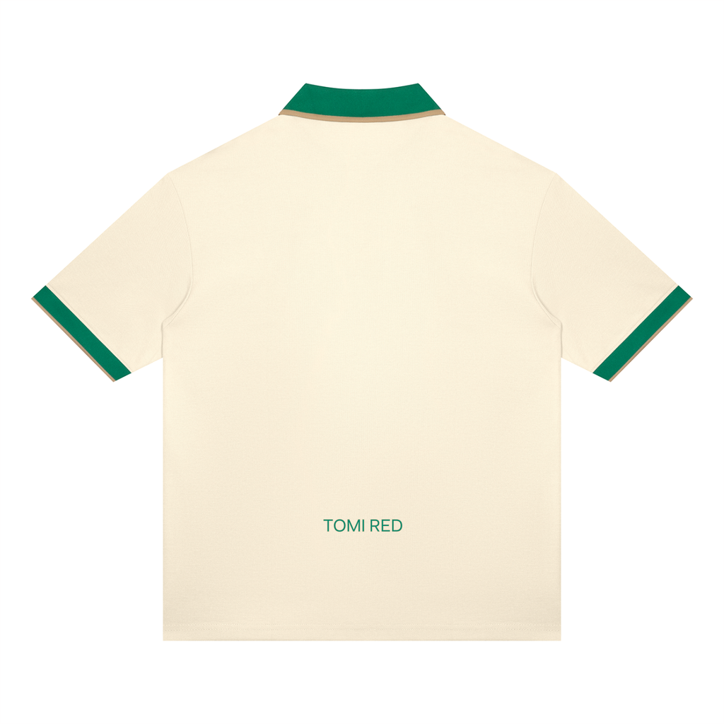 Unisex Color Block Polo Shirt