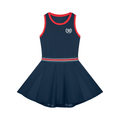 Women's Color Block A-Line Sleeveless Dress