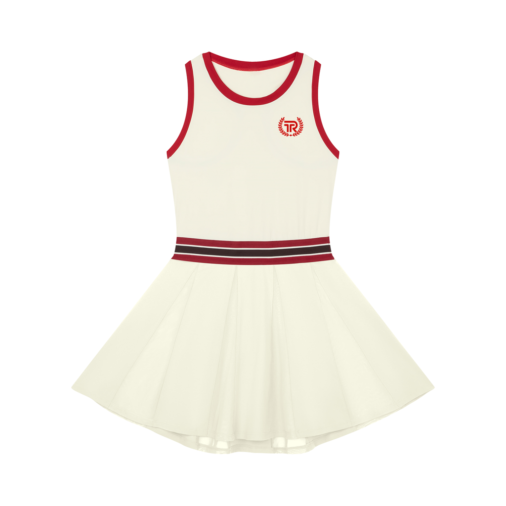 Women's Color Block A-Line Sleeveless Dress