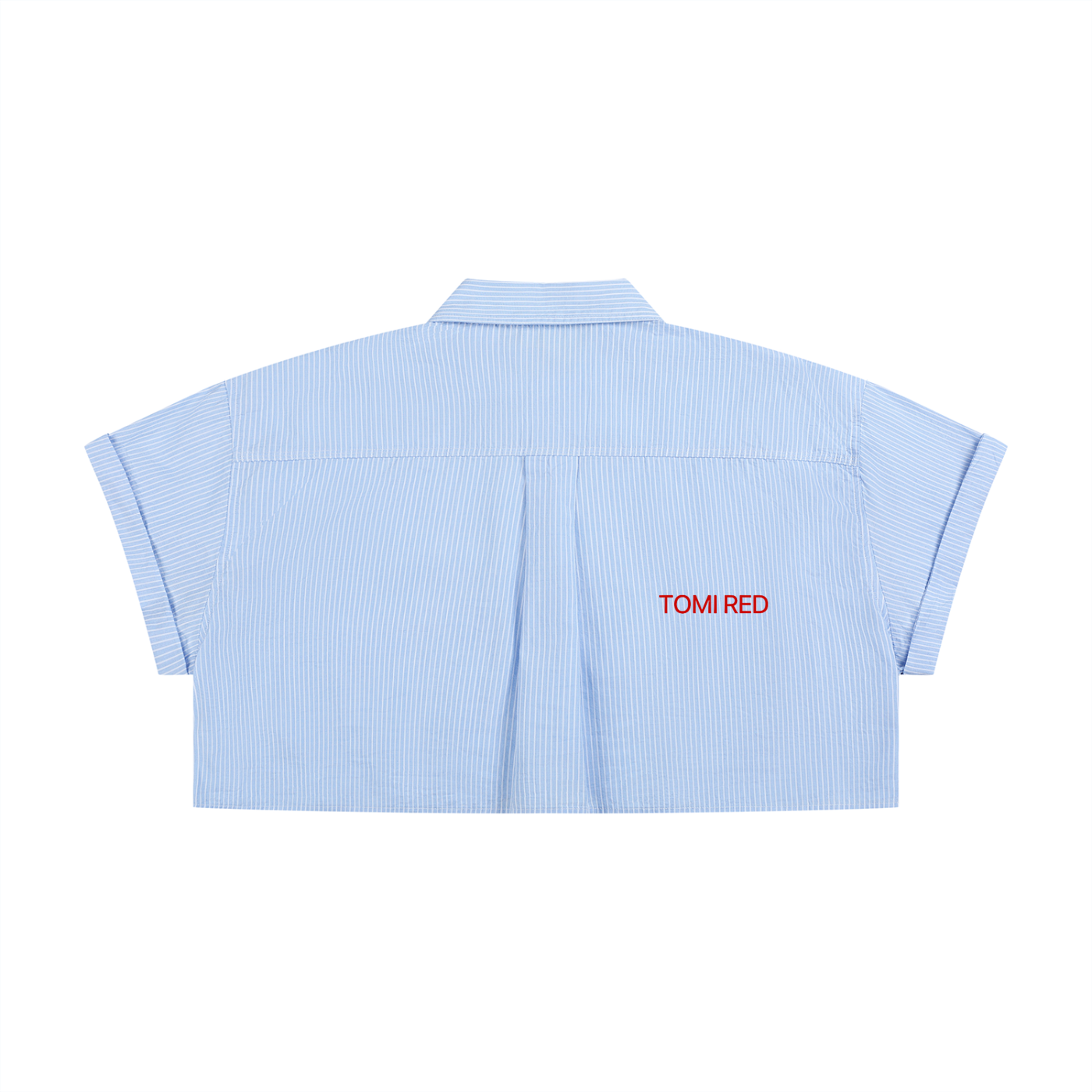 Women’s Striped Boxy Cropped Shirt